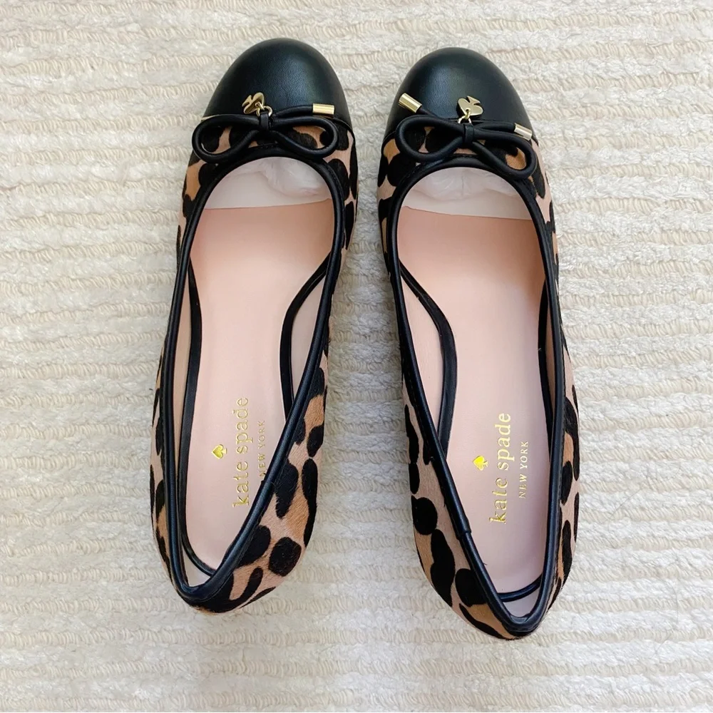 NWT Kate Spade Kacey leopard wedges